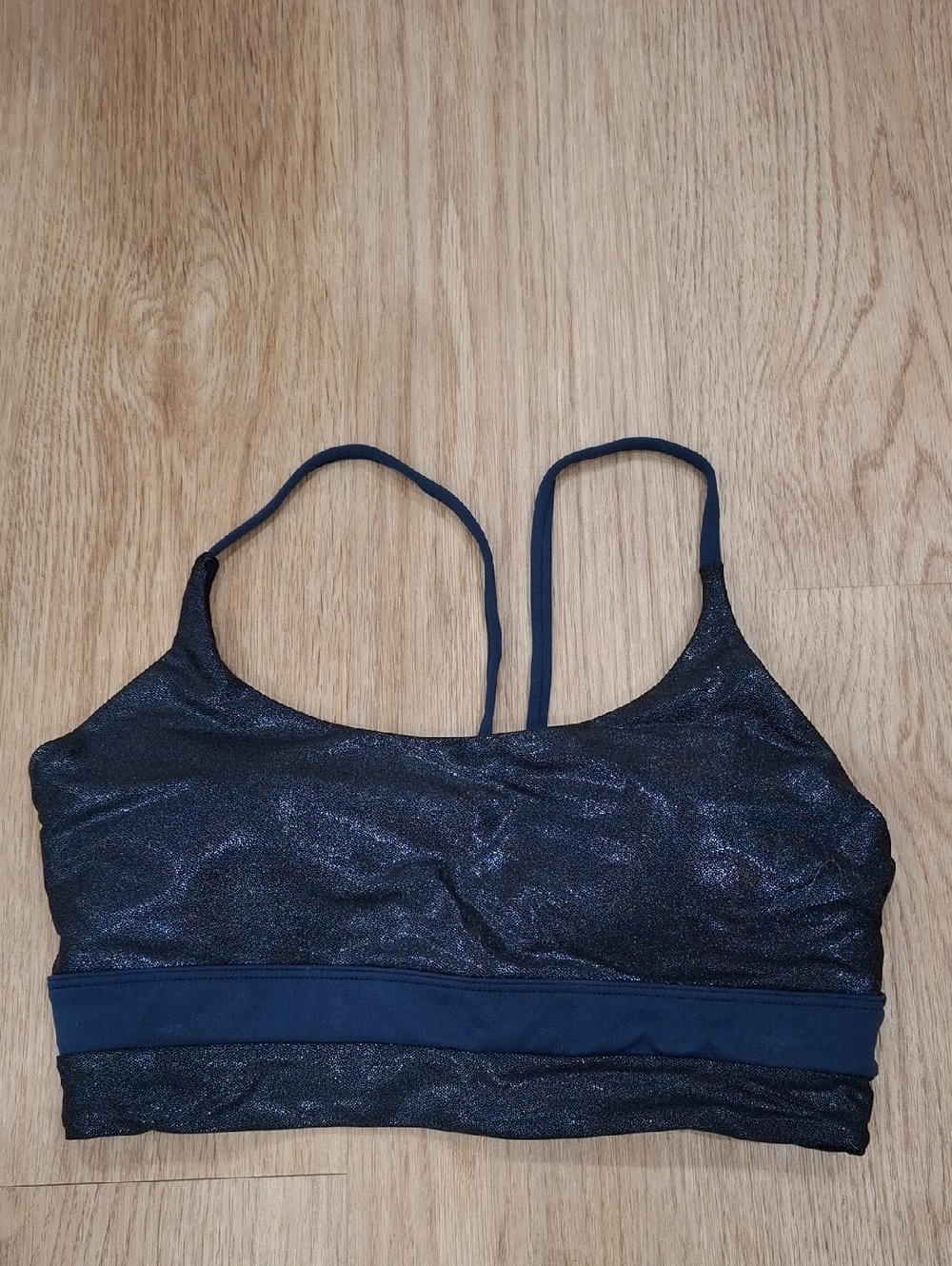 Zyia Women’s Shimmery Blue Sports BRA